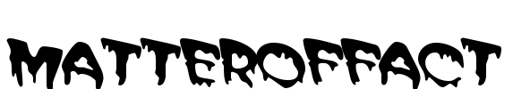 MATTEROFFACT Font Image