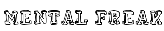 MENTAL FREAK Font Image
