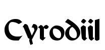 Cyrodiil Font Image