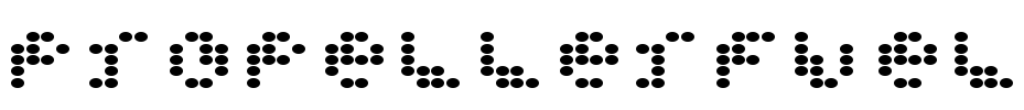 PropellerFuel Font Image