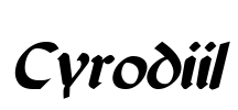 Cyrodiil Font Image