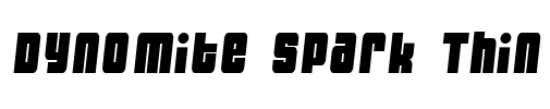 Dynomite Spark Thin Font Image