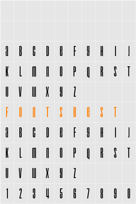 Droid Character Map