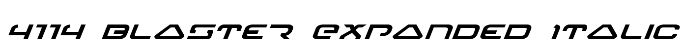 4114 Blaster Expanded Italic