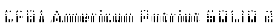 CFB1 American Patriot SOLID 2 Font Image