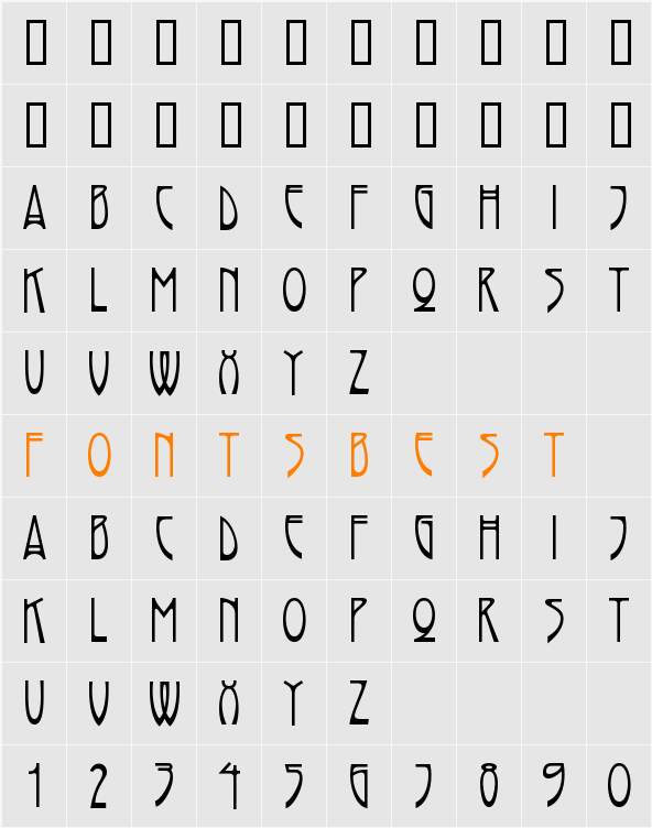 Rivanna Character Map