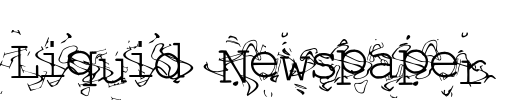 Liquid Newspaper Font Image