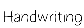 Handwriting Font Image