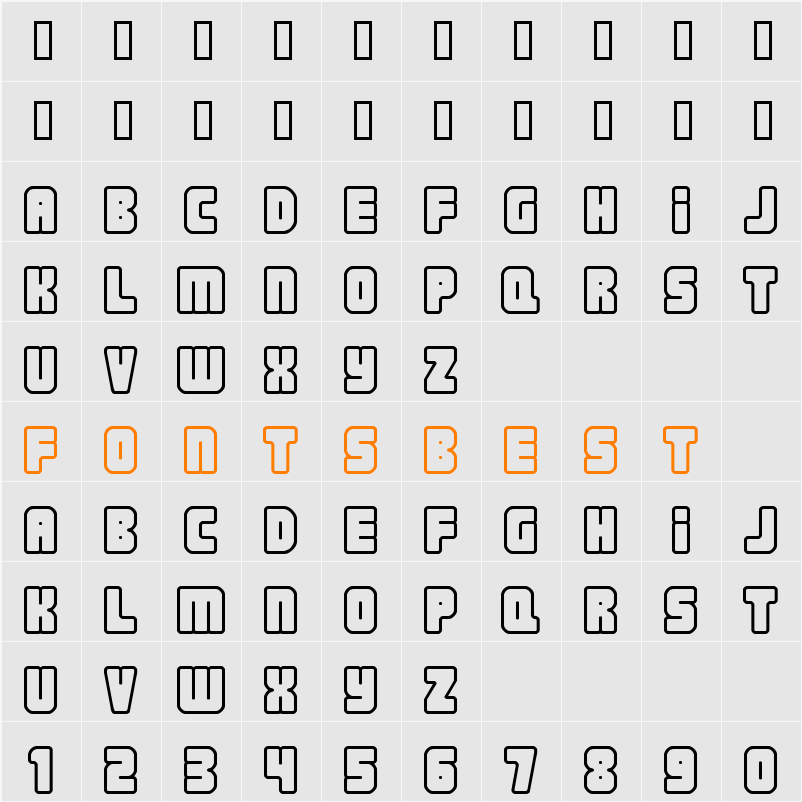 Nonstop Character Map