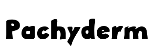 Pachyderm Font Image
