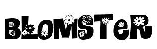 Blomster Font Image
