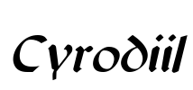 Cyrodiil Font Image