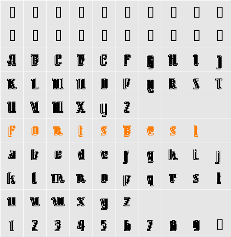 LittleDeuceCoupe Character Map