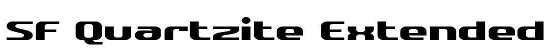 SF Quartzite Extended Font Image