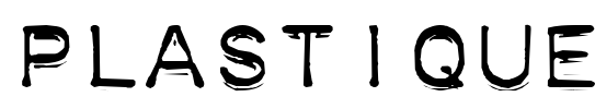 Plastique Font Image