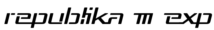 Republika III Exp Font Image
