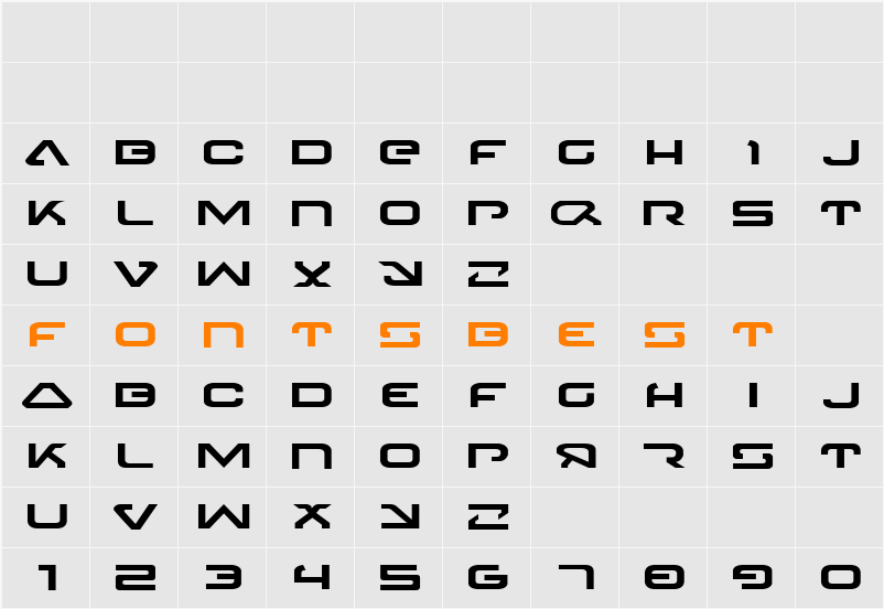 4114 Blaster Expanded Character Map