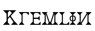 Kremlin Font Image