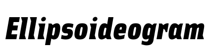 Ellipsoideogram Font Image