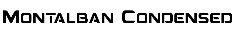 Montalban Condensed Font Image