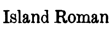 Island Roman Font Image
