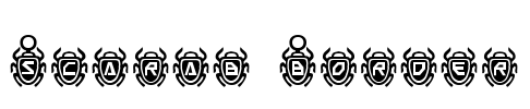 Scarab Border Font Image