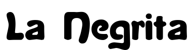 La Negrita Font Image