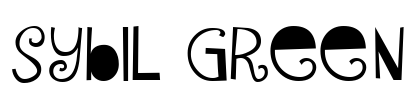 Sybil Green Font Image