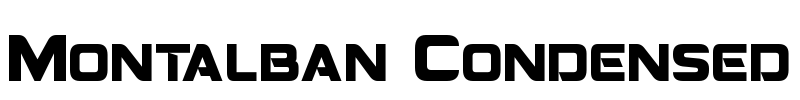 Montalban Condensed Font Image