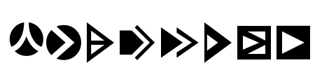 Pointers Font Image