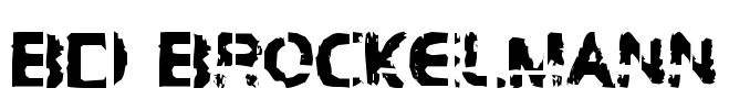 BD Brockelmann Font Image