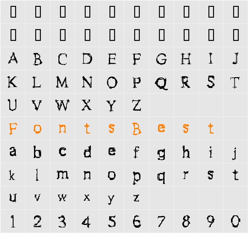 FStein Character Map