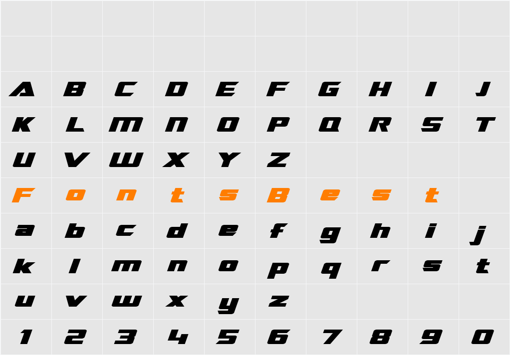 SF TransRobotics Extended Character Map