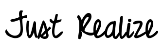 Just Realize Font Image