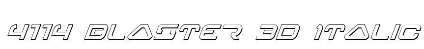 4114 Blaster 3D Italic