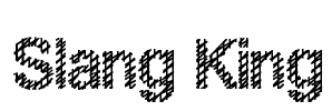 Slang King Font Image