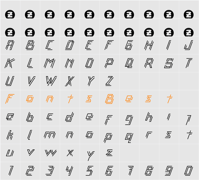 Libre Character Map