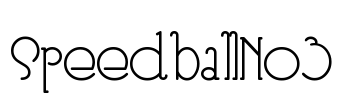 SpeedballNo3 Font Image