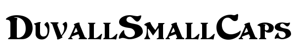 DuvallSmallCaps Font Image