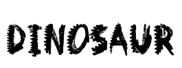 Dinosaur Font Image
