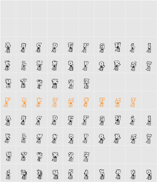 Pop Up Fontio Character Map