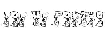 Pop Up Fontio Font Image