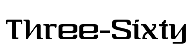 Three-Sixty Font Image