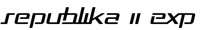 Republika II Exp Font Image