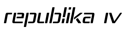 Republika IV Font Image