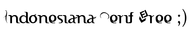 Indonesiana Serif Free ;) Font Image