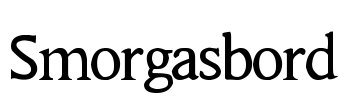 Smorgasbord Font Image