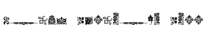 Rough Fleurons Free Font Image