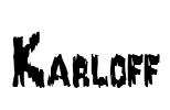 Karloff Font Image