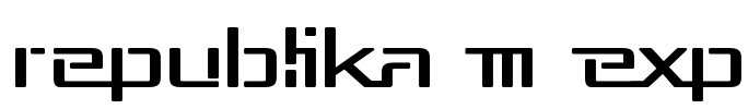 Republika III Exp Font Image